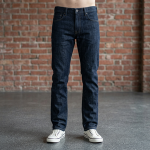 Jeans para Hombre 100% Algodón, Tela Oxford Lisa Teñida, Secado Rápido - Product Image 3