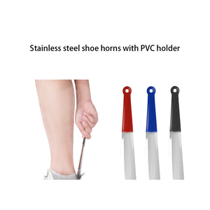 99 semelle intérieure chausse-pied maison utilisant des cornes de chaussures en acier inoxydable en métal de 42cm de long avec poignée en cuir - Product Image 5