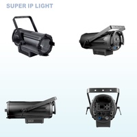 Projecteur LED sans ventilateur 200W, lumière blanche chaude, projecteur de scène LED pour spectacle en studio 12 ° -55 °   Angle de faisceau en option