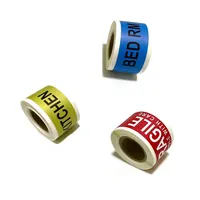 Autocollants adhésifs colorés en rouleau, boîte de rangement pour la maison, étiquettes anti-chute pour articles fragiles