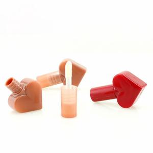 Nouveau Style mignon en forme de coeur 4ml vide brillant à lèvres Tube multicolore personnalisé moulé par <span class=keywords><strong>injection</strong></span> utilisation cosmétique avec bouchon à vis - Product Image 5