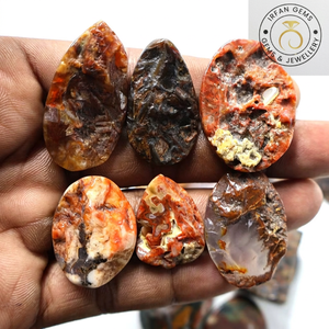 Lote de Cabujones de Ágata Druzy Turca 100% Natural de Alta Calidad, Precio al por Mayor, Hechos a Mano, para la Fabricación de Joyería de Cristal de Ágata Turca - Product Image 1