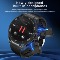 Reloj Inteligente de Moda con Esfera Redonda, Reloj Inteligente Android IP67 2026 con Memoria USB de 32 GB y Grabadora