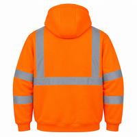 Sweat-shirt de sécurité haute visibilité en polaire polyester 280 g/m² avec bande réfléchissante de 2 pouces, manches longues, vêtement de travail, pull personnalisable avec logo, tailles S-3XL