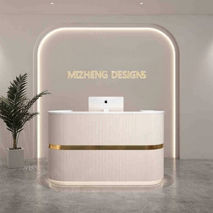 Mostrador de Recepción Minimalista de Diseño Europeo para <span class=keywords><strong>Yoga</strong></span>, Tienda de Ropa Femenina, Salón de Belleza, Salón de Uñas, Gestión de la Piel - Product Image 2