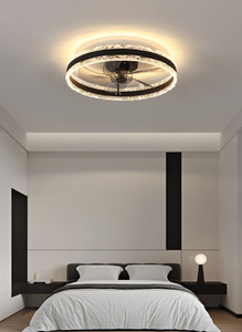 Ventilateur de plafond réversible à LED Télécommande <span class=keywords><strong>Q</strong></span>-Uiet 6 vitesses Ventilateur de chambre à coucher à intensité variable Plafonnier Ventilateur de chambre à coucher moderne - Product Image 6