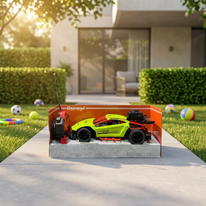 รถดริฟท์บังคับวิทยุ Gripmax 1:18 ตัวถังพลาสติก พร้อมรีโมทคอนโทรล ใช้ได้ทั้งในร่มและกลางแจ้ง สำหรับเด็กอายุ 5-7 ปี ฟังก์ชั่น Follow Me - Product Image 2