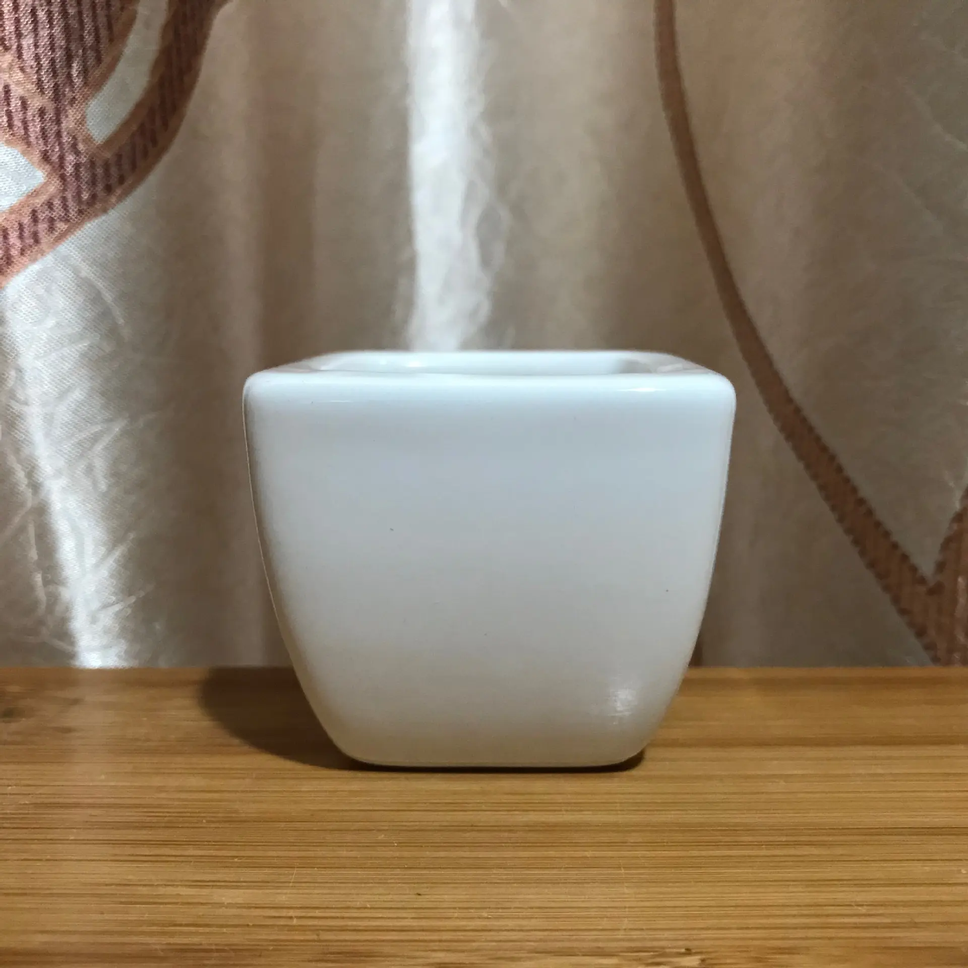 Maceta pequeña de cerámica blanca para hacer ejercicio, maceta pequeña de cerámica, creativa, para carne, japonesa