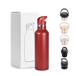 Borraccia Sportiva Nera e Oro da 25oz Senza BPA, Esterno Anti-Sudore, Acciaio Inossidabile Premium 18/8 per Alimenti, Bottiglia d'Acqua a Doppio Lato - Product Image 6