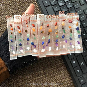 Produk Penyembuhan Spiritual Terbaru: Tongkat Selenite Mentah Berlapis Kawat dengan 7 Manik-Manik Chakra Alami untuk Meditasi - Product Image 6