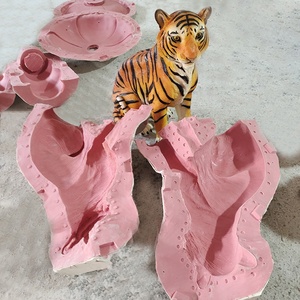 Molde de Estatua de Animal de Fundición de Concreto de Tamaño Natural Moldes de Animales de Fibra de Vidrio Águila León Moldes de Concreto para Adornos de Jardín - Product Image 2