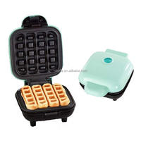 Aifa - Machine à gaufres portable mini, presse à beignets automatique, machine à mini-gâteaux antiadhésive, appareil pour le petit-déjeuner