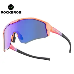 Rockbros biểu tượng tùy chỉnh thương hiệu đi xe đạp kính mát tr90 phân cực người đàn ông phụ nữ thể thao ngoài trời kính mát đi xe đạp