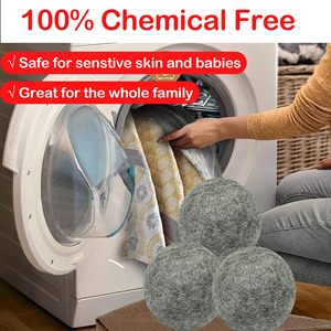 Palline <span class=keywords><strong>per</strong></span> Asciugatrice in <span class=keywords><strong>Lana</strong></span> Riutilizzabili e Sostenibili VC Brand, Antistatiche, <span class=keywords><strong>Ammorbidente</strong></span> Naturale <span class=keywords><strong>per</strong></span> Tessuti, Riduce i Tempi di Asciugatura - Product Image 5