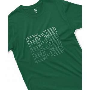 DKB 100% cotone t-shirt DKB ricamato Logo Street Style modello solido traspirante peso pesante 240 grammi lunghezza corta ampia vestibilità - Product Image 2
