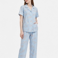 Pyjama Femme Grande Taille Automne 2026 – Ensemble 2 Pièces Respirant en Coton pour la Maison – Vêtements de Nuit Designer