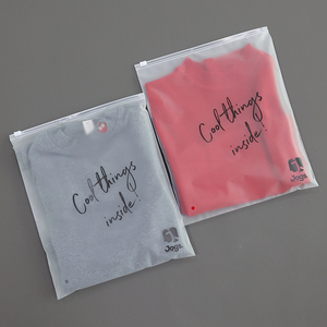 Plastic Frosted Zipper <strong>Bags</strong> with Your Own Logo Custom Matte <strong>Zip</strong> Lock <strong>Bag</strong> for Cosmetic Clothes Hair Packaging <strong>Tote</strong> <strong>Bag</strong> - Product Image 4