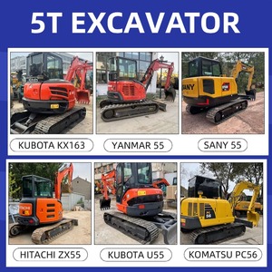 クボタKX163 中古ミニショベル 日本製油圧クローラー 5トン クボタKX163 中古クボタ掘削機 - Product Image 5