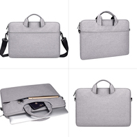 Housse de protection antichoc pour ordinateur portable avec bandoulière et poignée, compatible 13,3-14-15,6 pouces
