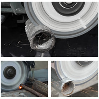Disque de coupe diamanté pressé à chaud, revêtement Ti, largeur 1 1/2, 24 TPI pour métal, acier inoxydable, fer, OEM personnalisé 115mm/125mm