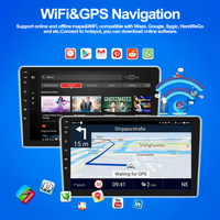 Autoradio Android 9 pouces avec GPS, CarPlay sans fil, 8 cœurs, 6 Go, 128 Go, 4G, écran tactile IPS, universel pour tableau de bord