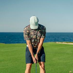 OEM Роскошные высококачественные стрейч полиэстер спандекс рубашки для гольфа рубашки поло быстросохнущие анти пот Производительность Гольф рубашки для мужчин - Product Image 4