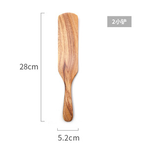 Wood Spatula Set 5 Pieces Natural Wooden Utensils For Cooking Kitchen Tools - Product Image 3