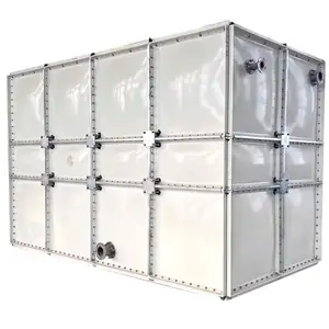 Professional design reinforced plastic insulated underground grp panel water tank