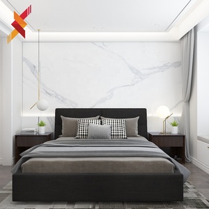 Panneau mural en roche carbone George Design Construction à prix compétitif Pierre frittée pour salle de bain Brillant - Product Image 2