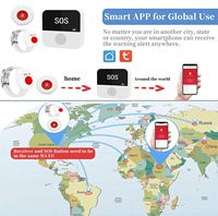 Système d'appel d'urgence intelligent Daytech Tuya pour aidants, boutons d'appel, téléavertisseurs et alarmes personnelles pour personnes âgées et patients