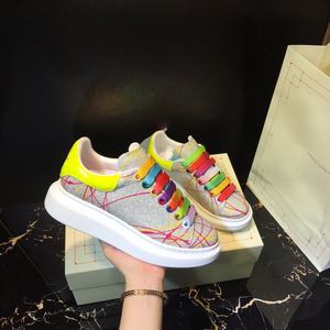 High-end MQ Fashion Designer Luxury Brand MQ Diamond Decoration White Mesh Upper Breathable <b>Lightweight</b> Casual <b>Walking</b> Running - Product Image 3