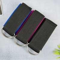 Attaches de cheville réglables noires pour entraînement fitness avec câble, idéales pour la gym