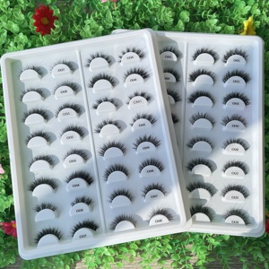 Pestañas de Visón Natural 2026 Hechas a Mano con Logotipo Personalizado, Pestañas de Tira Completa de 12 mm, Pestañas de Visón Curvatura C Cortas y Largas - Product Image 1