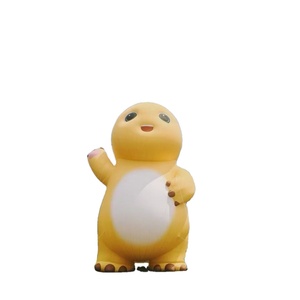 Décoration gonflable extérieure de mascotte de dessin animé Personnages de films de dessin animé gonflables personnalisés Jouets gonflables de <span class=keywords><strong>dinosaure</strong></span> jaune - Product Image 1