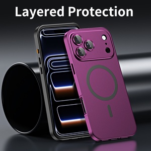 เคสโทรศัพท์แม่เหล็กอะลูมิเนียมอัลลอยด์แบบด้าน สำหรับ iPhone 18 13 14 15 16 17 Pro Max Plus Air พร้อมฟิล์มเลนส์ HD ป้องกันแรงกระแทก - Product Image 6