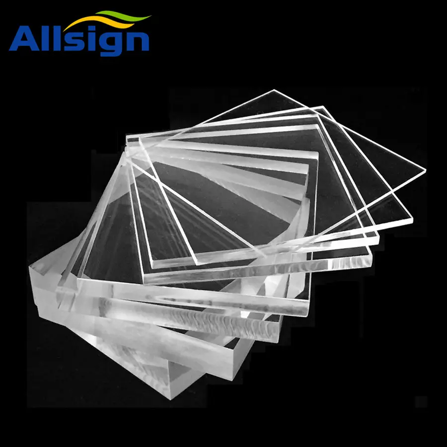 ALLSIGN-Lámina acrílica extruida de 4x8x5mm, plexiglás, plástico transparente, color fundido, transparente, precio de lámina acrílica