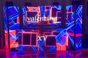 Rgx <span class=keywords><strong>LED</strong></span> ma trận Bảng điều chỉnh trong nhà nhôm mỏng Tủ DJ Booth <span class=keywords><strong>LED</strong></span> hiển thị cho Disco và Bar nhanh chóng cài đặt trang trí sân khấu - Product Image 2