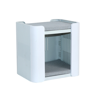 Modern Small Animal Cage Plastic Roof Bed Cat House Pet Kennel Non Slip Pet Dog Beds Cage