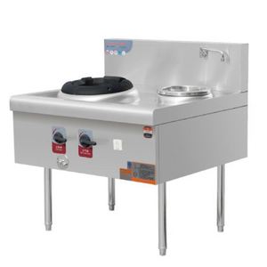 Cuisinière à gaz commerciale Kingbetter KCR-2002U-L avec plaque de cuisson et de cuisson à la vapeur en acier inoxydable, ventilateur 220V, pression 2000pa, puissance 40KW - Product Image 4