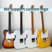 Guitare électrique TL de style nouveau, micros Alnico-5 SS, commutateur 3 voies, manche en érable carbonisé, corps en Okoume