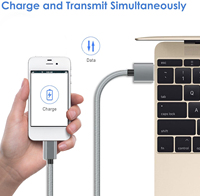 Harga Grosir Kabel USB Type-C Kepang 1M 1.8M 2M untuk Ponsel, Komputer, Pemindai Barcode & Earphone dengan Pengisian Cepat 3A