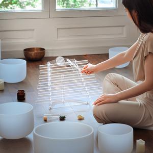 Arpa de Cristal Jinfang para Sanación con Sonido, 432Hz y 440Hz, con Soporte y Estuche para <span class=keywords><strong>Terapia</strong></span> de Sonido - Product Image 2