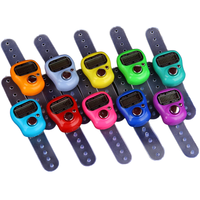 Vente en gros numérique électronique main Tally compteur en plastique doigt Tasbih pour prier les musulmans nouvel an fête faveur avec écran LCD