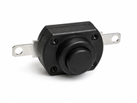 Interrupteurs à bouton-poussoir autobloquants 18x13 mm pour lampe torche