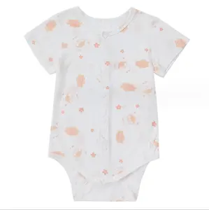 बेबी पजामा पहनें अनुकूलन योग्य नवजात शिशु रोम्पर्स ज़िपर कपड़े बेबी स्लीपसूट