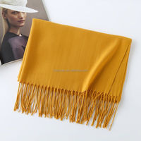 Foulards Cachemire de Grossiste Personnalisés pour Femmes, Épais, Chauds, Unis et Décontractés, Châles Hiver Pashmina avec Gland