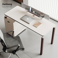 Ensemble de bureau et chaise de travail moderne et simple pour 3 personnes, poste de travail ouvert avec cloison pour le personnel
