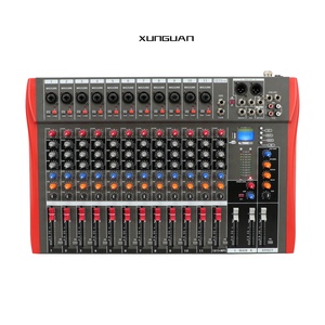 Mélangeur de son <span class=keywords><strong>professionnel</strong></span> MT12 12 canaux avec MP3/16DSP/retard/écho/fantôme 48V pour <span class=keywords><strong>DJ</strong></span>/karaoké/salle de bal - Product Image 2