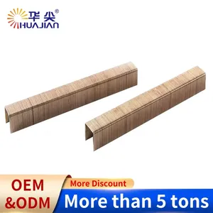 Grapas <span class=keywords><strong>de</strong></span> Construcción <span class=keywords><strong>de</strong></span> Alta Calidad Serie 80, <span class=keywords><strong>de</strong></span> Hierro Industrial, con Anillo Estriado, Doble Cabeza, Calibre 21, para Grapadora Neumática - Product Image 3