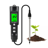 Testeur numérique 2-en-1 d'EC du sol pour plantes en pot, mesure de l'EC du sol pour serres et jardins avec rétroéclairage